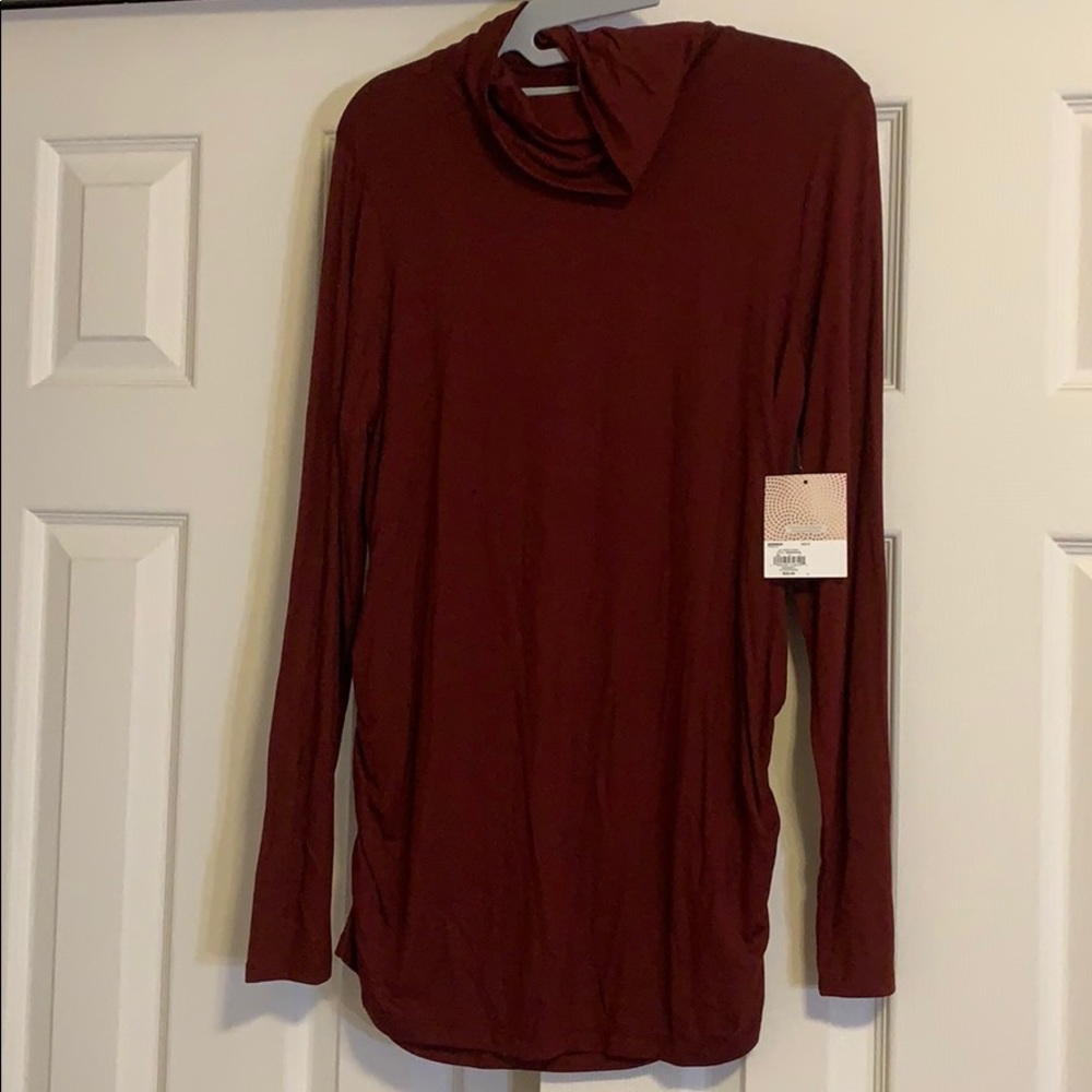 Long sleeve maternity blouse